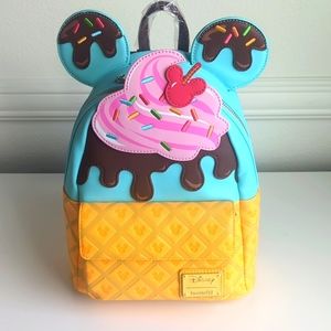 Loungefly Mickey Dessert Sundae mini back pack.